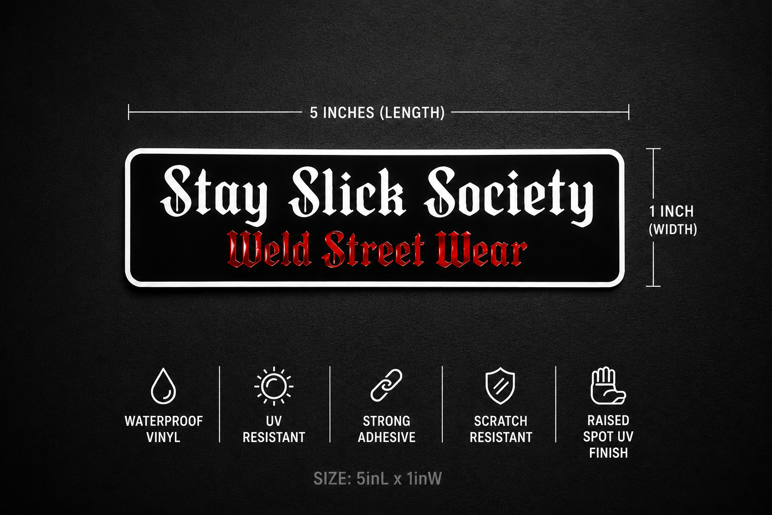 Weld Street Wear Sticker
